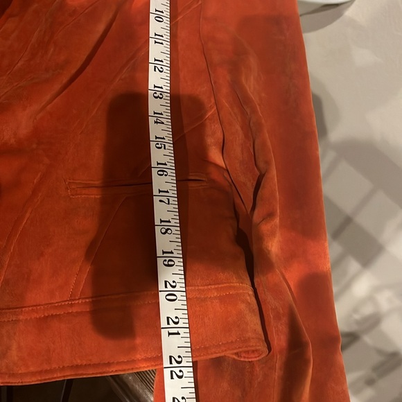 Tribal SZ 16 suede zipper jacket orange color - Picture 8 of 9